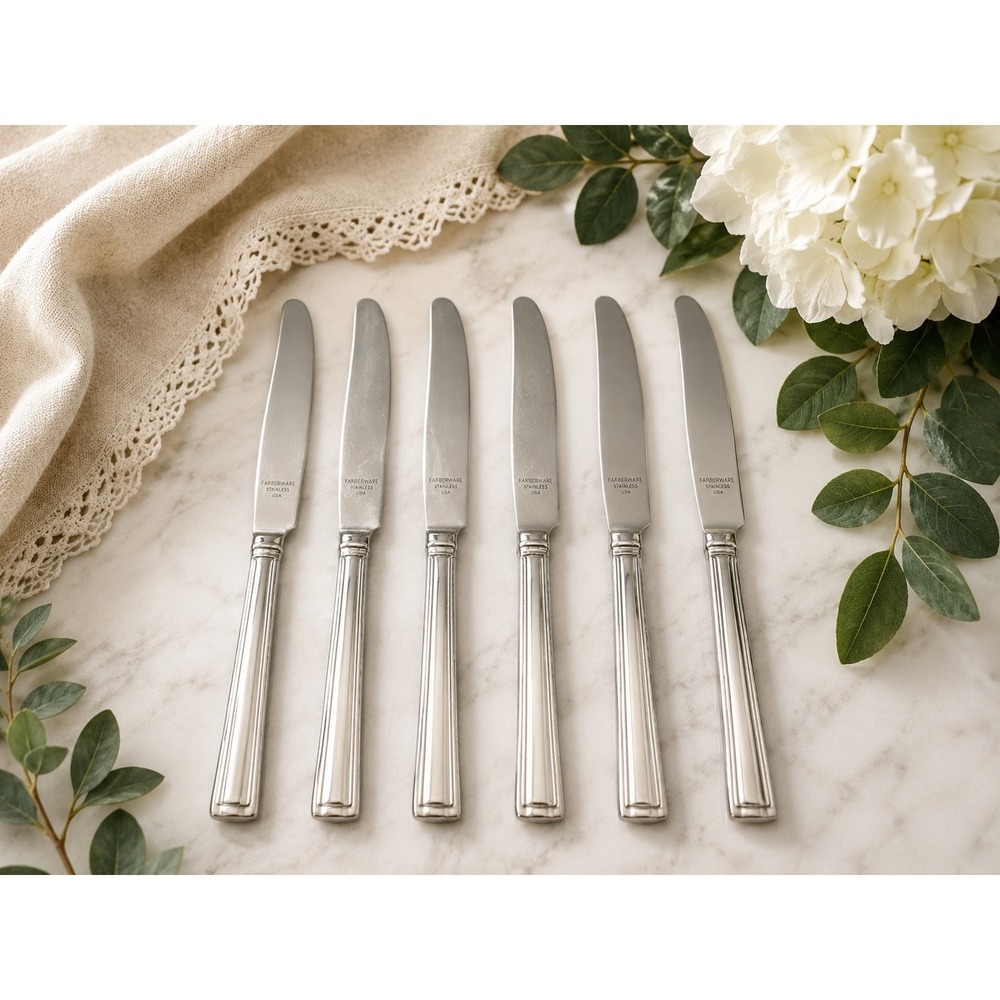 Lenox Regalia New French Solid Knives Set of 6 Stainless 9 3/8" Flatware‎